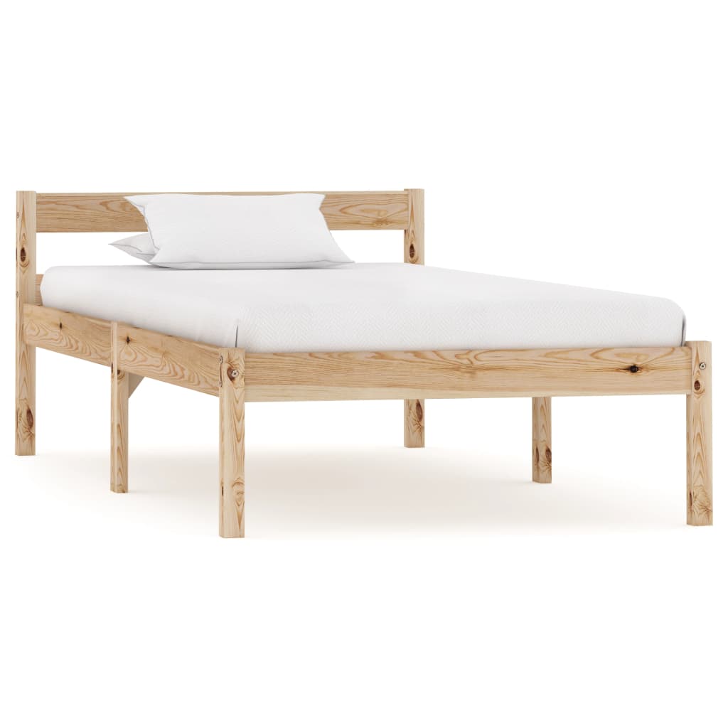 Bed Frame Without Mattress Solid Pine Wood