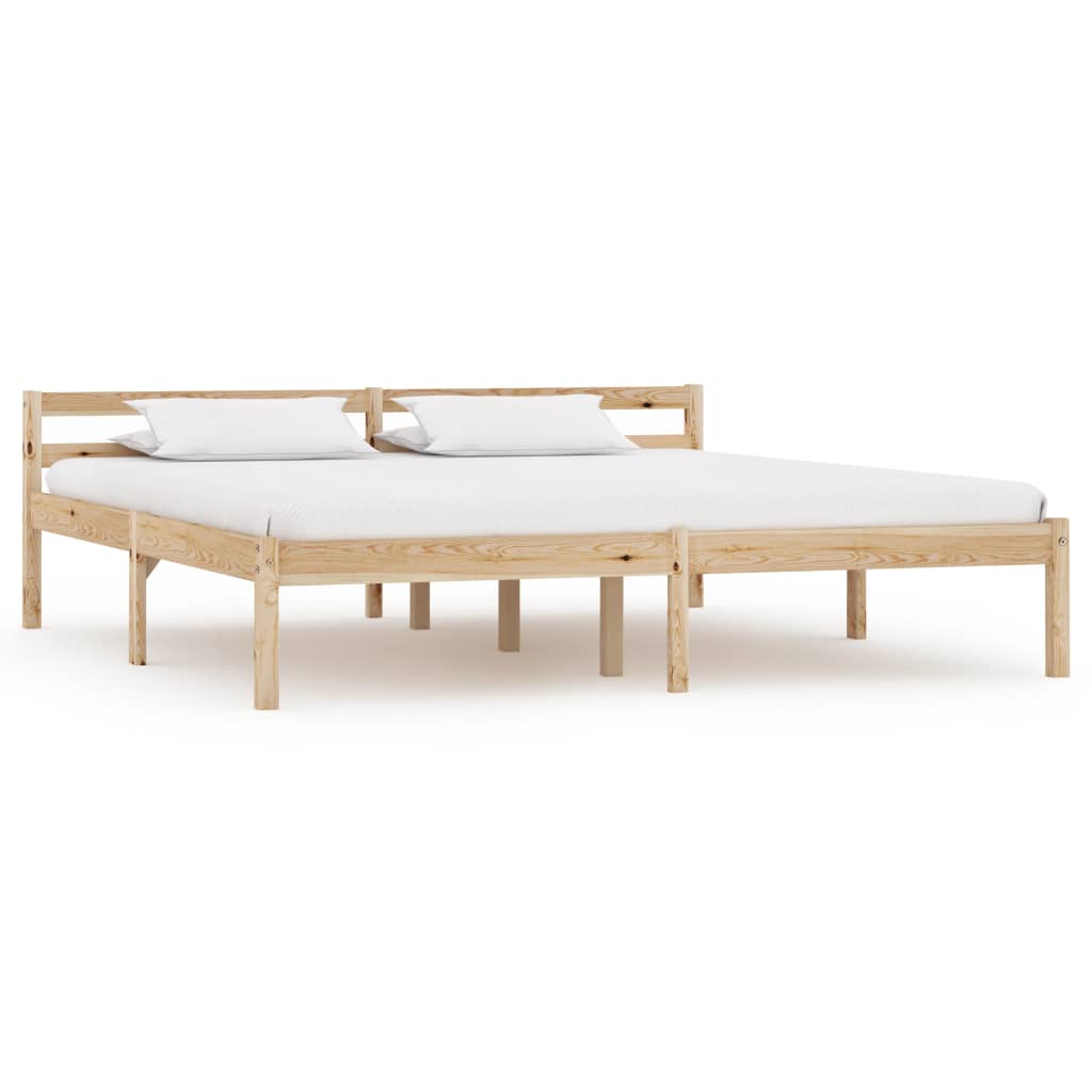 Bed Frame Without Mattress Solid Pine Wood