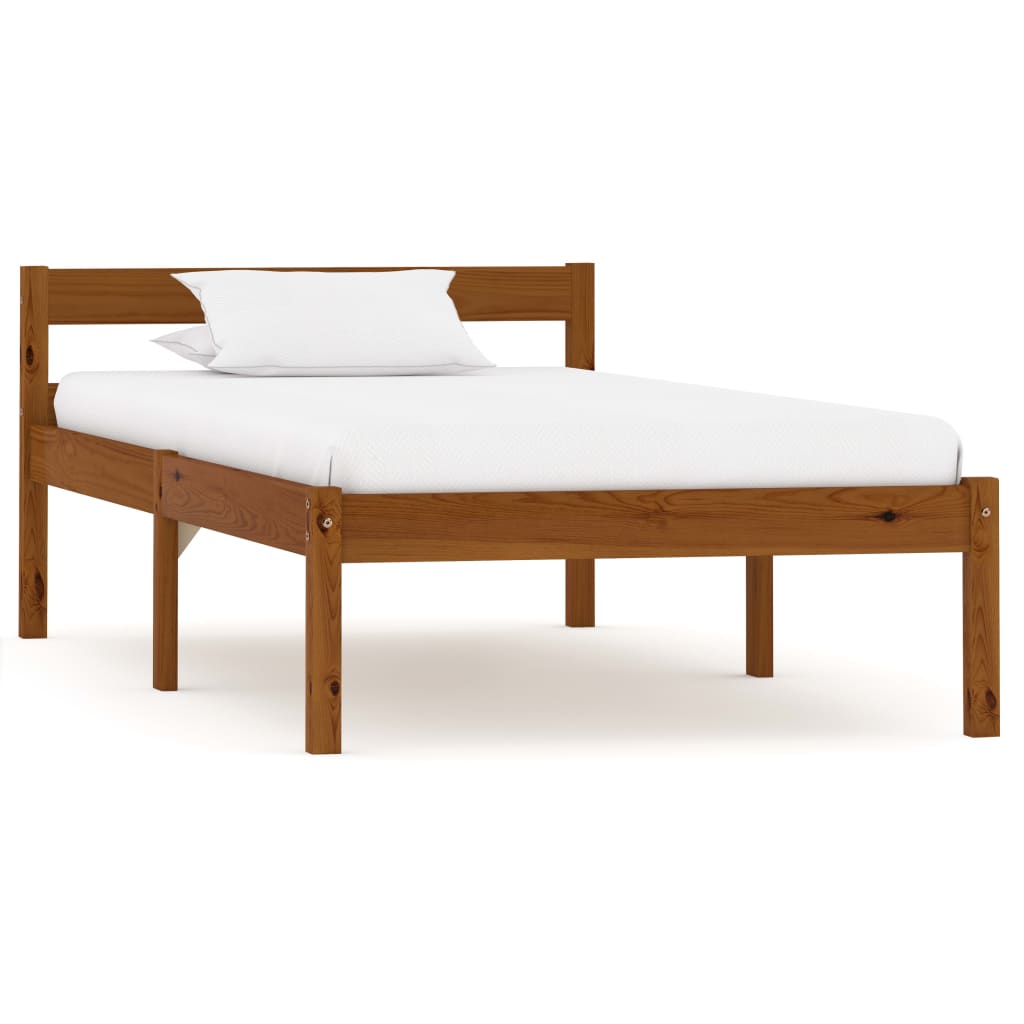 Bed Frame Without Mattress Solid Pine Wood