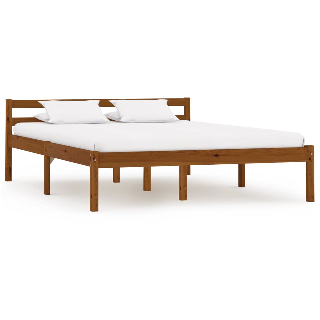 Bed Frame Without Mattress Solid Pine Wood