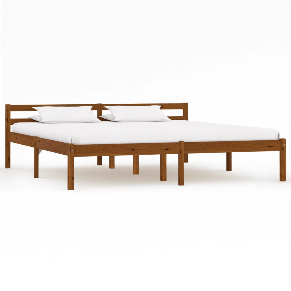 Bed Frame Without Mattress Solid Pine Wood