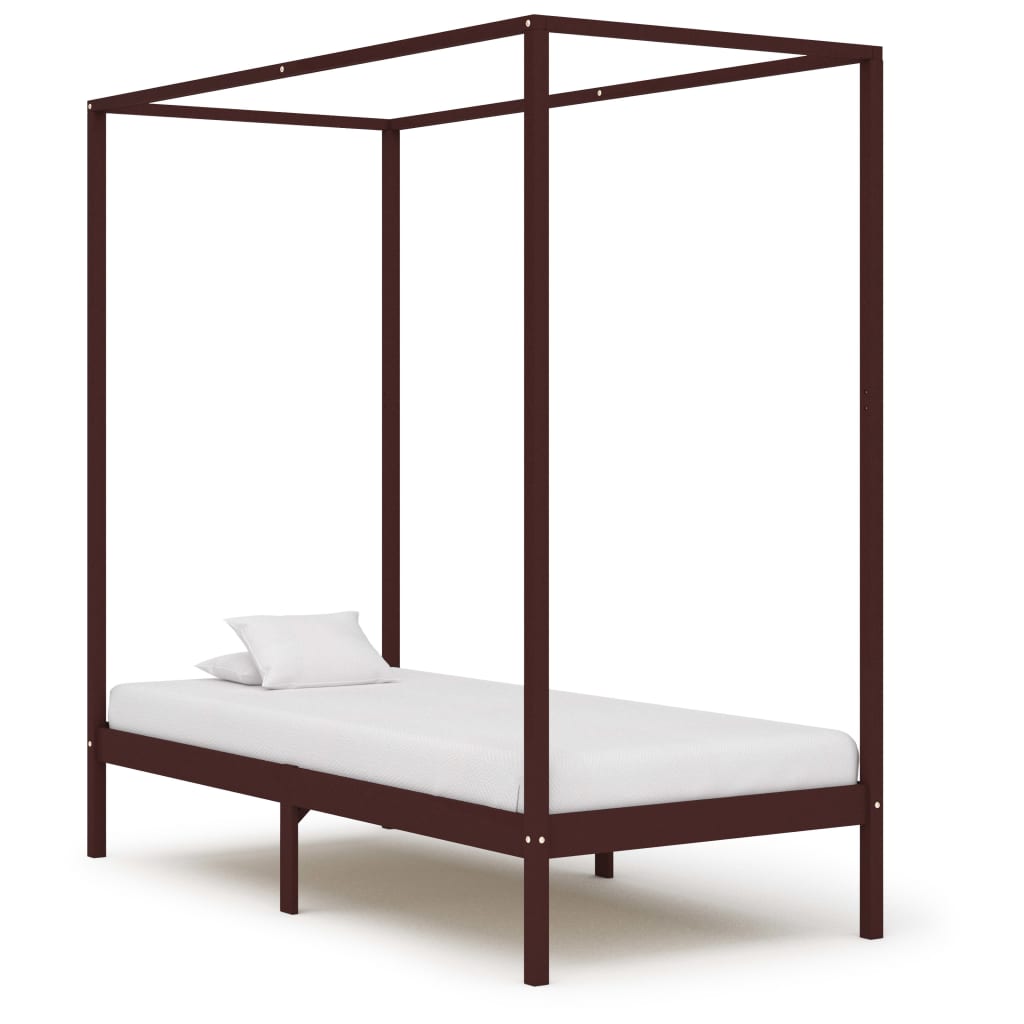 Canopy Bed Frame Without Mattress Solid Wood
