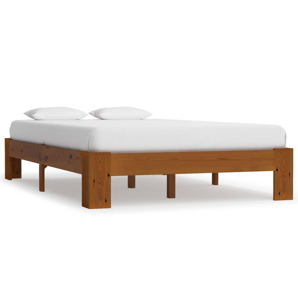 Bed Frame Without Mattress Solid Pine Wood