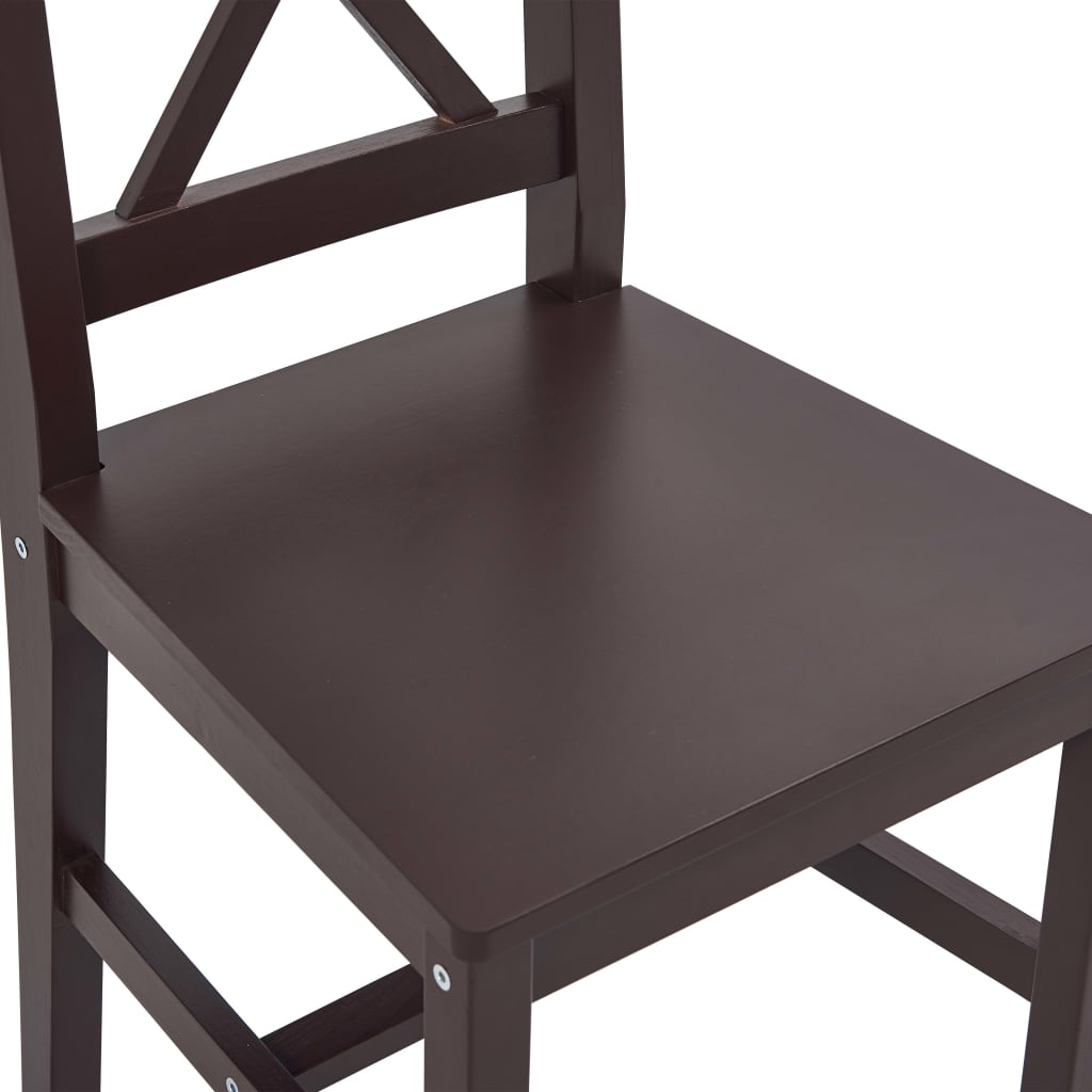 7 Piece Dining Set Pinewood