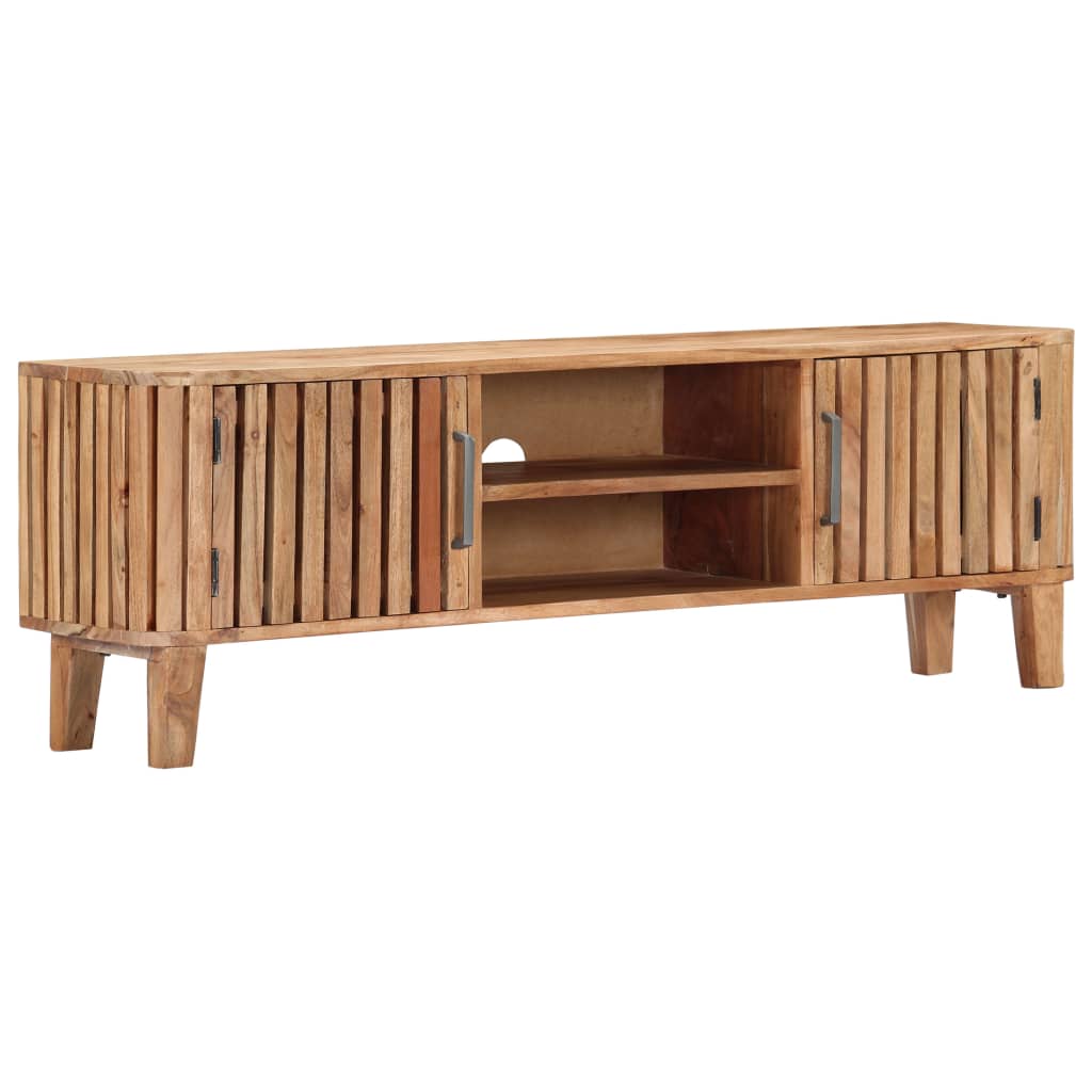 Tv Cabinet 130X30X45 Cm Solid Acacia Wood
