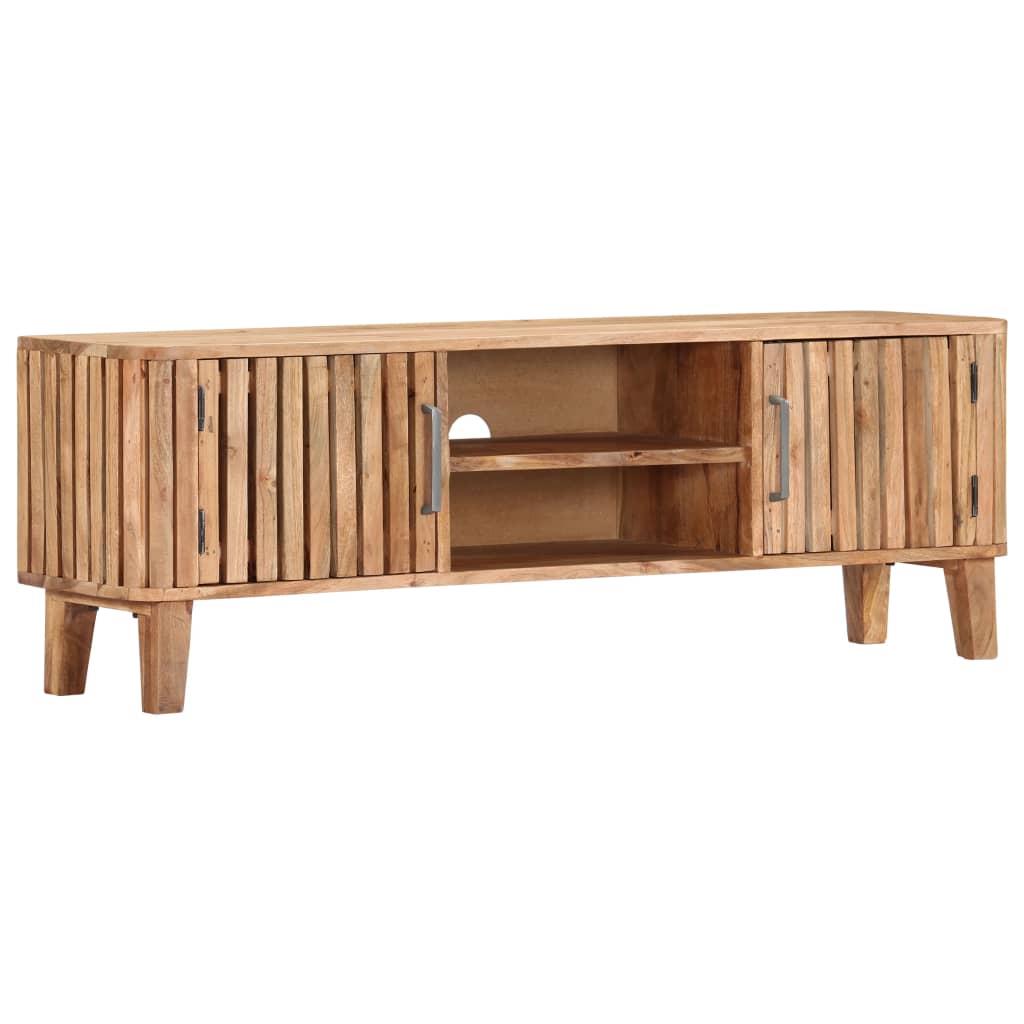 Tv Cabinet 130X30X45 Cm Solid Acacia Wood