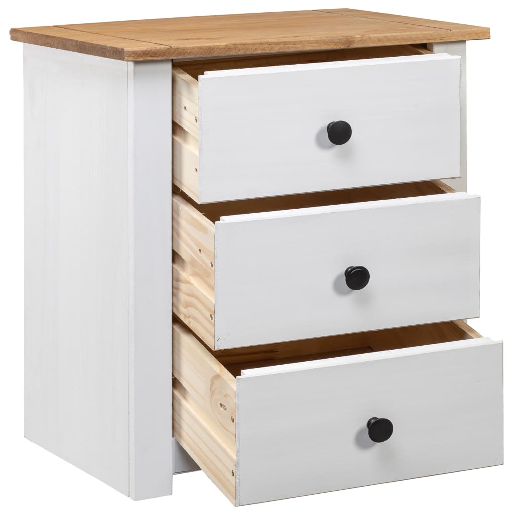 Bedside Cabinet 46X40X57 Cm Pinewood Panama Range