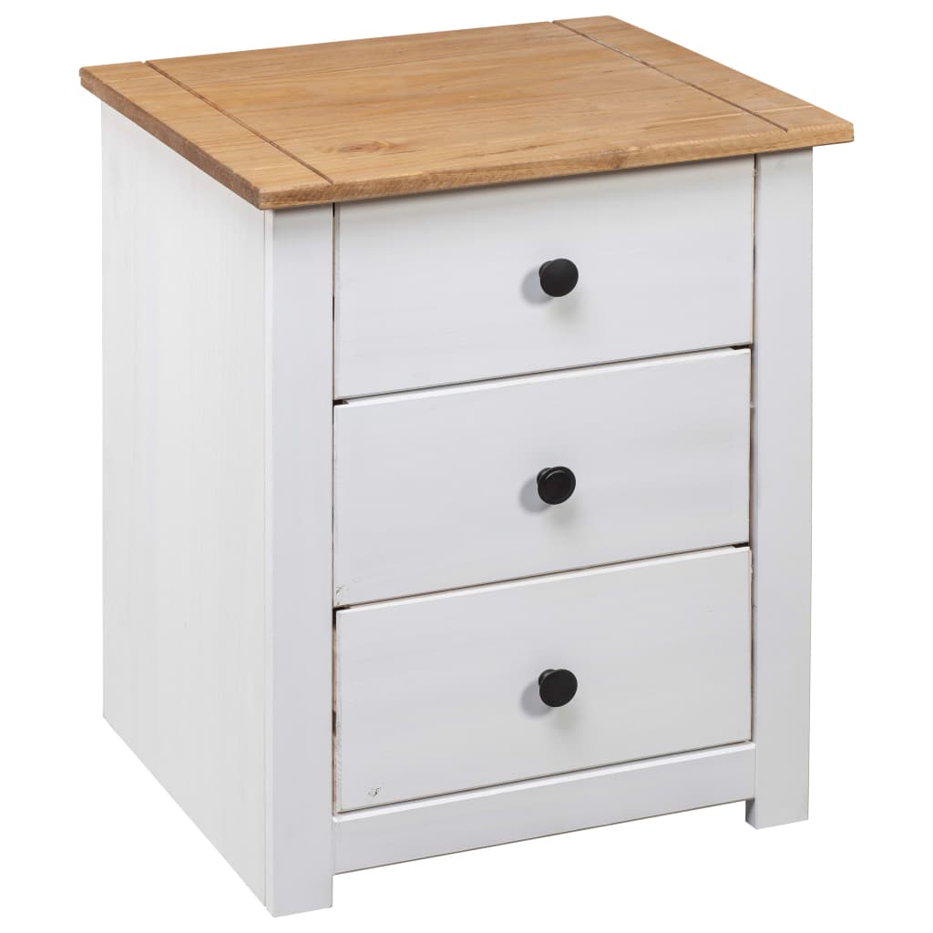 Bedside Cabinet 46X40X57 Cm Pinewood Panama Range