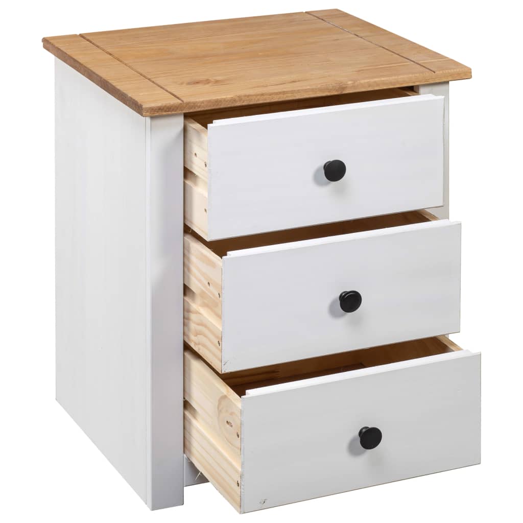 Bedside Cabinet 46X40X57 Cm Pinewood Panama Range