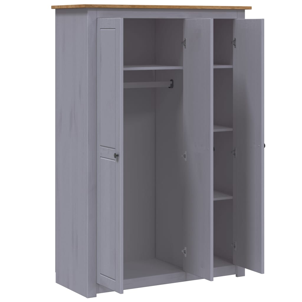 3-Door Wardrobe Pine Panama Range