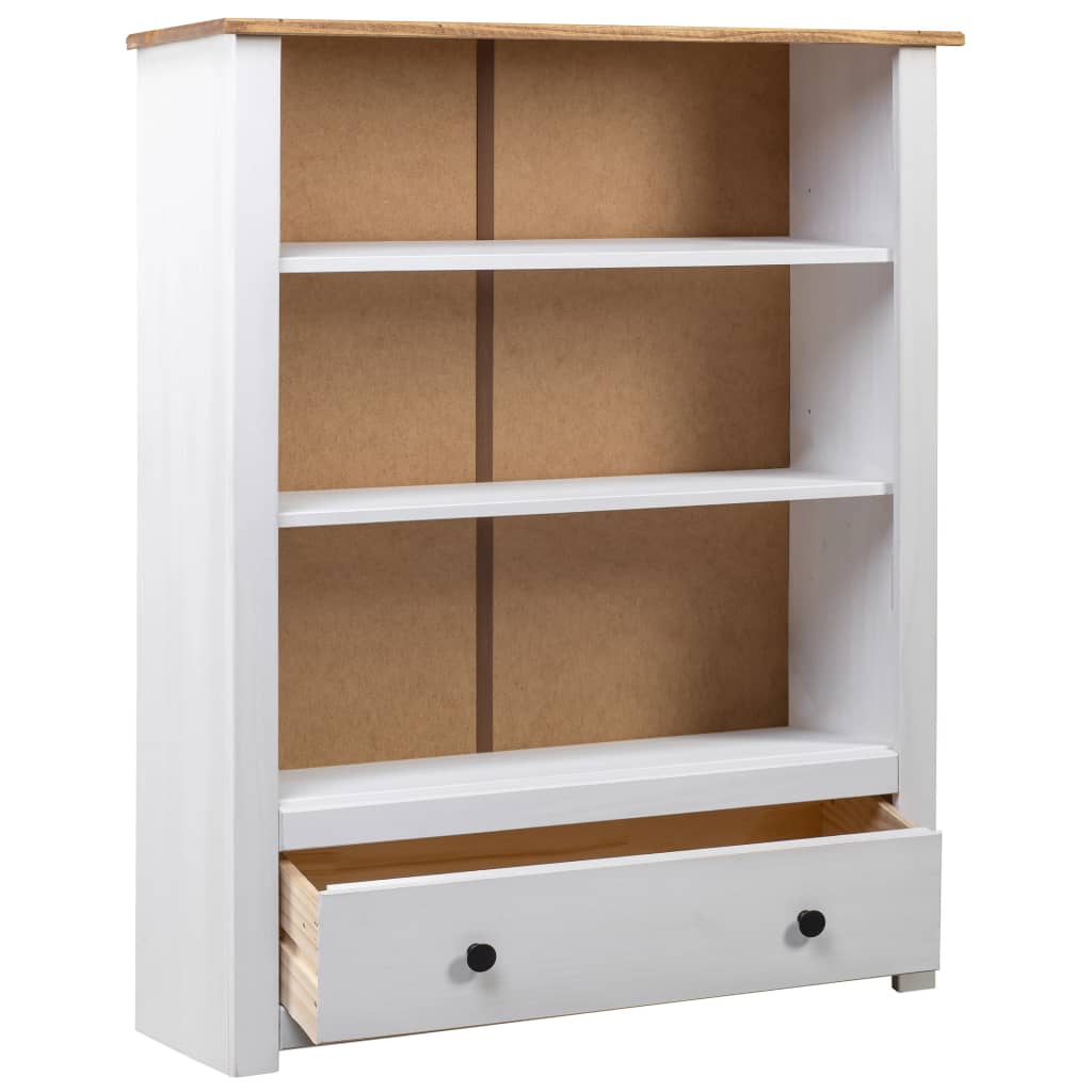 Bookcase 80X35X110 Cm Solid Pine Wood Panama Range