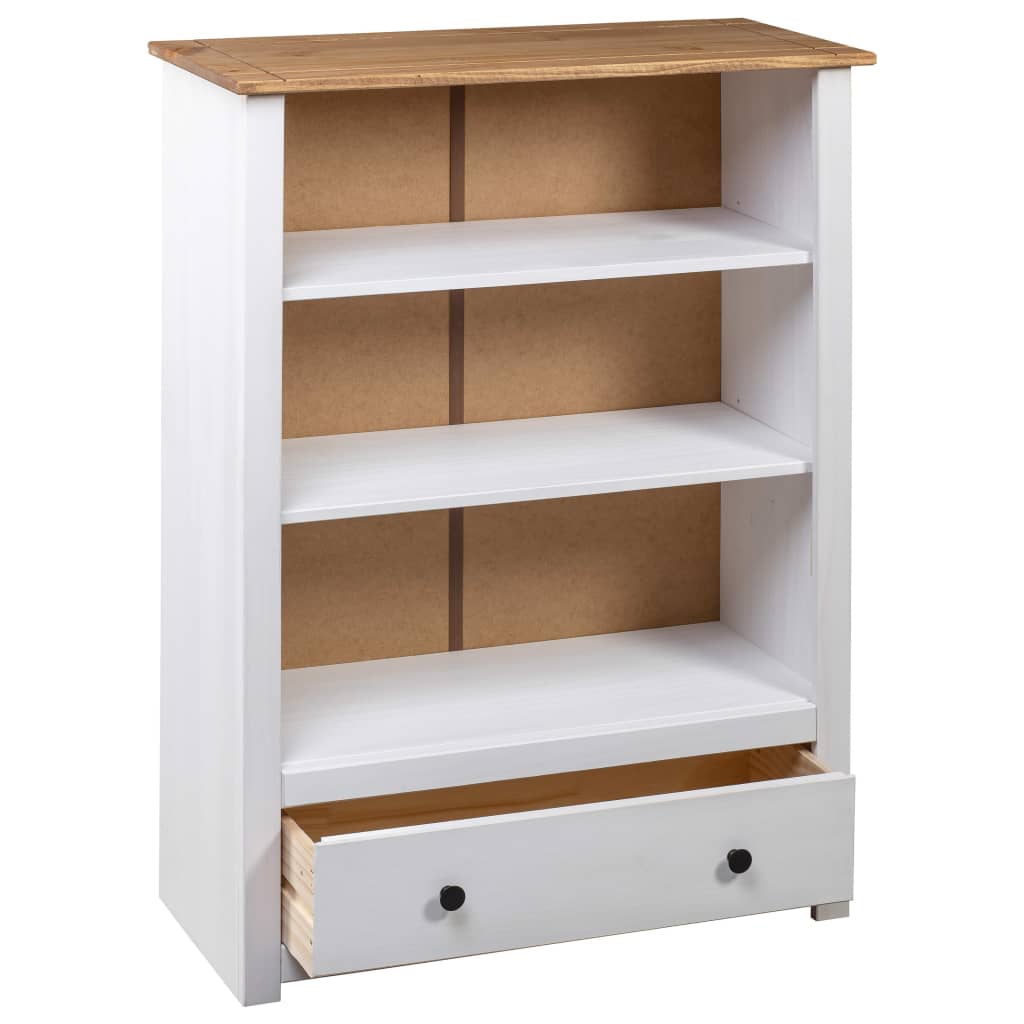 Bookcase 80X35X110 Cm Solid Pine Wood Panama Range