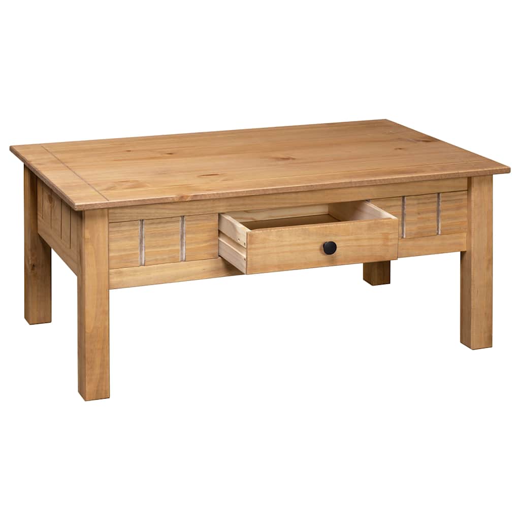 Coffee Table 100X60X45 Cm Solid Pine Wood Panama Range