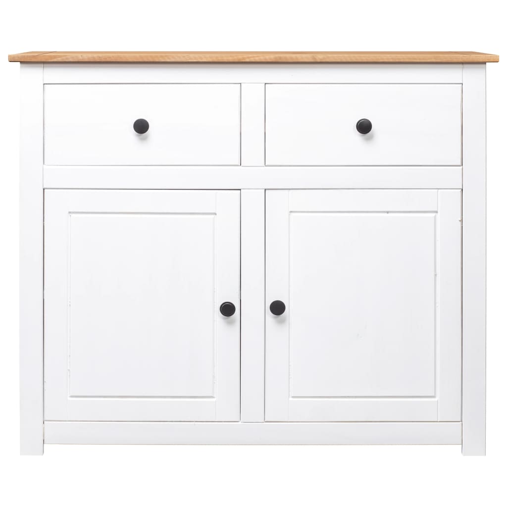 Sideboard 93X40X80 Cm Solid Pinewood Panama Range