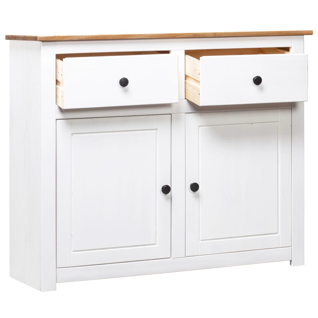 Sideboard 93X40X80 Cm Solid Pinewood Panama Range