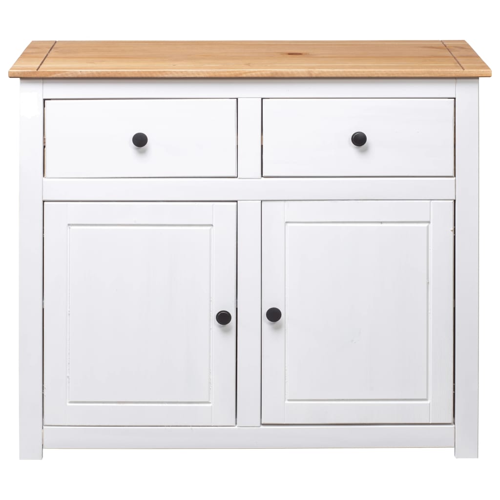Sideboard 93X40X80 Cm Solid Pinewood Panama Range