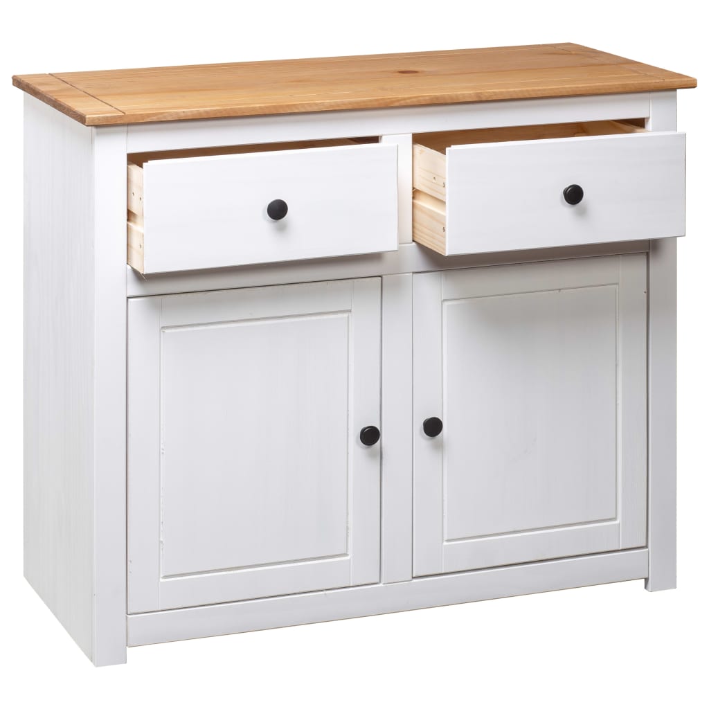 Sideboard 93X40X80 Cm Solid Pinewood Panama Range