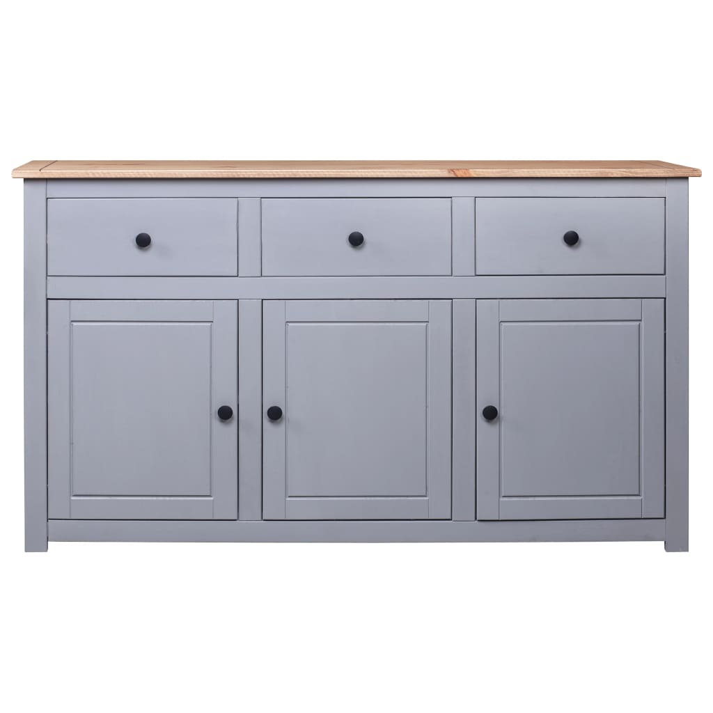 Sideboard 135X40X80 Cm Solid Pinewood Panama Range