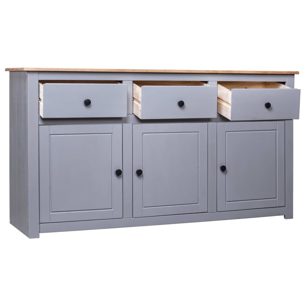 Sideboard 135X40X80 Cm Solid Pinewood Panama Range