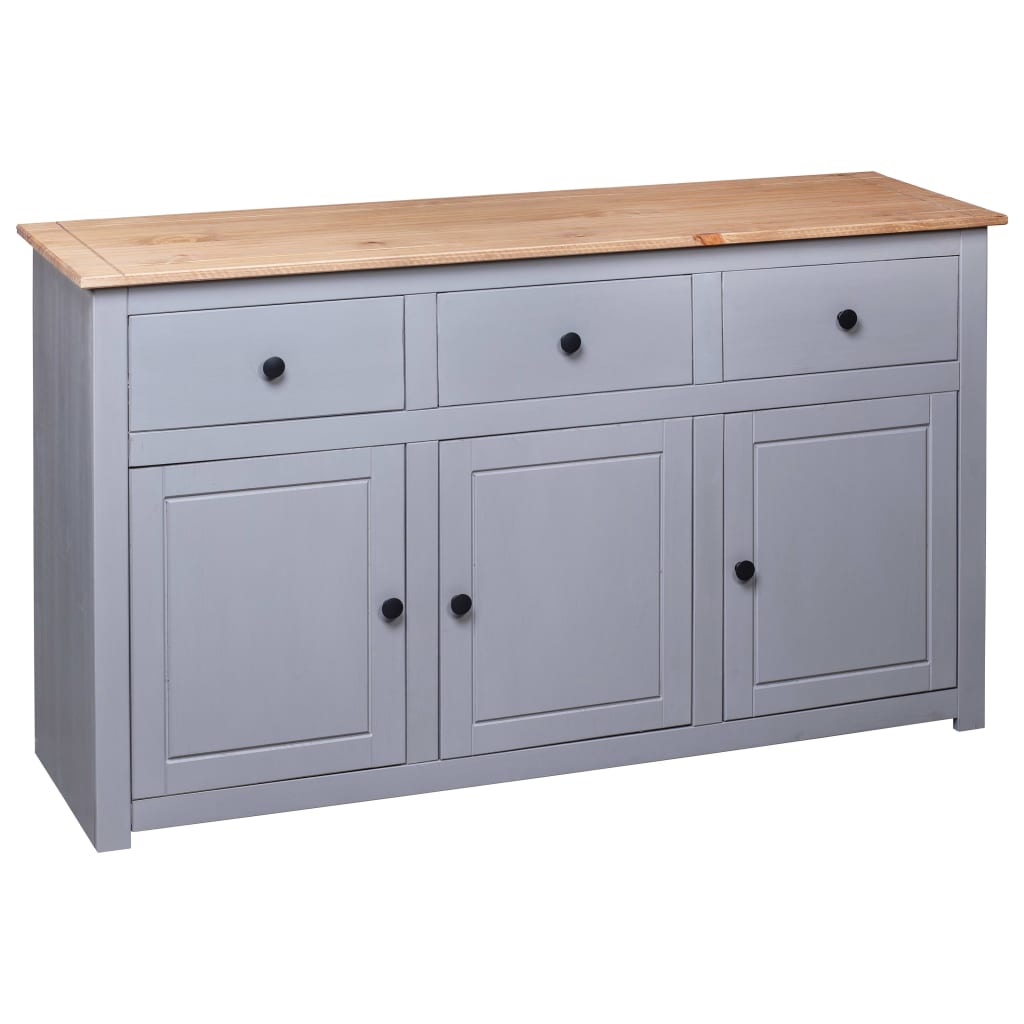 Sideboard 135X40X80 Cm Solid Pinewood Panama Range