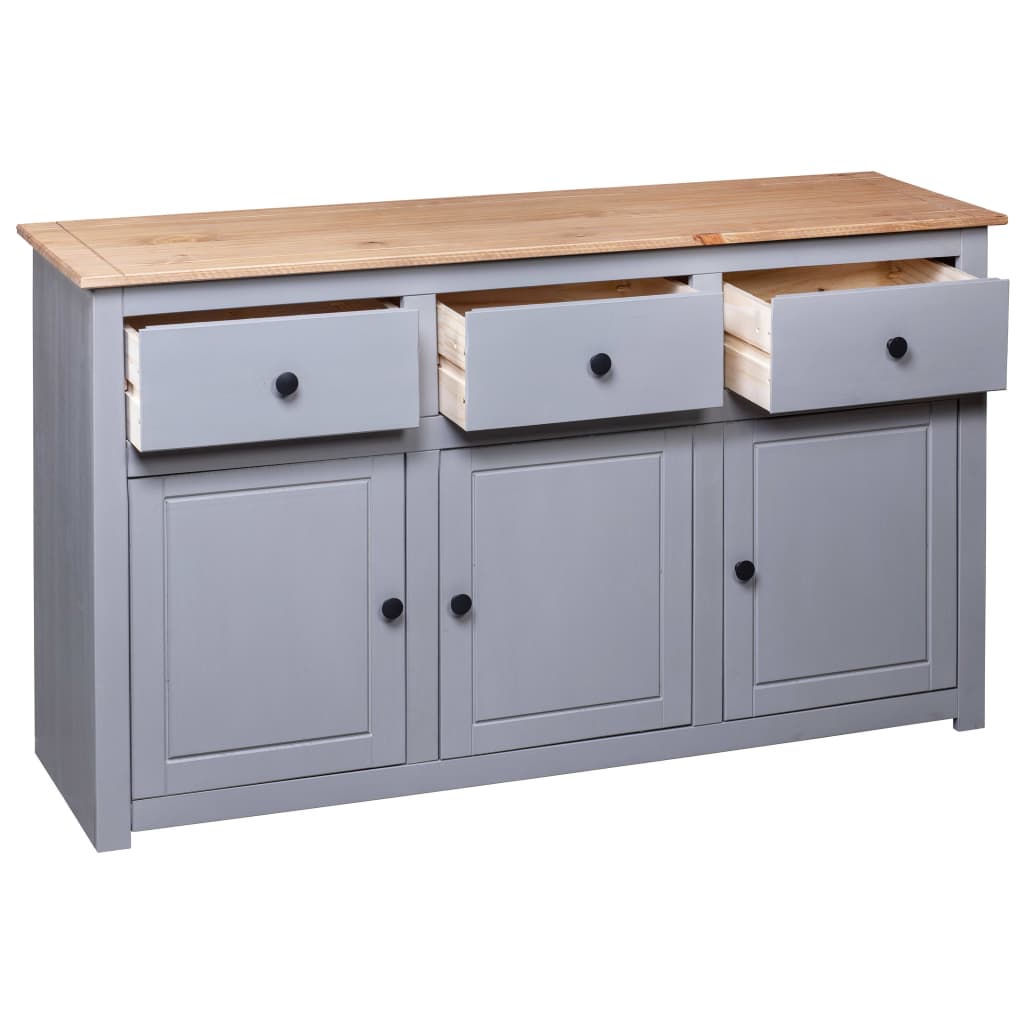 Sideboard 135X40X80 Cm Solid Pinewood Panama Range