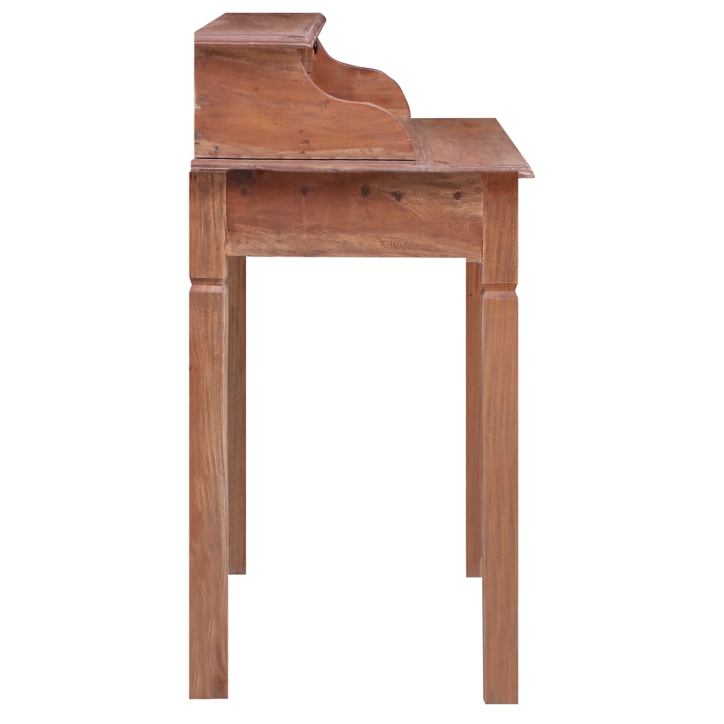 Writing Desk With Drawers 90X50X101 Cm Solid Mahogany Wood