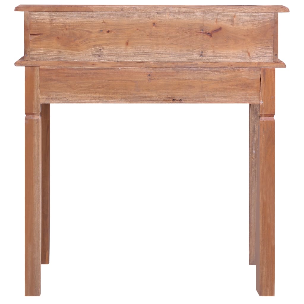 Writing Desk With Drawers 90X50X101 Cm Solid Mahogany Wood