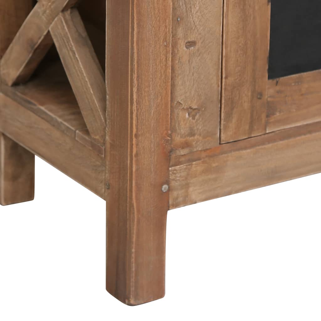 Tv Cabinet With 3 Drawers 120X30X40 Cm Solid Mahogany Wood