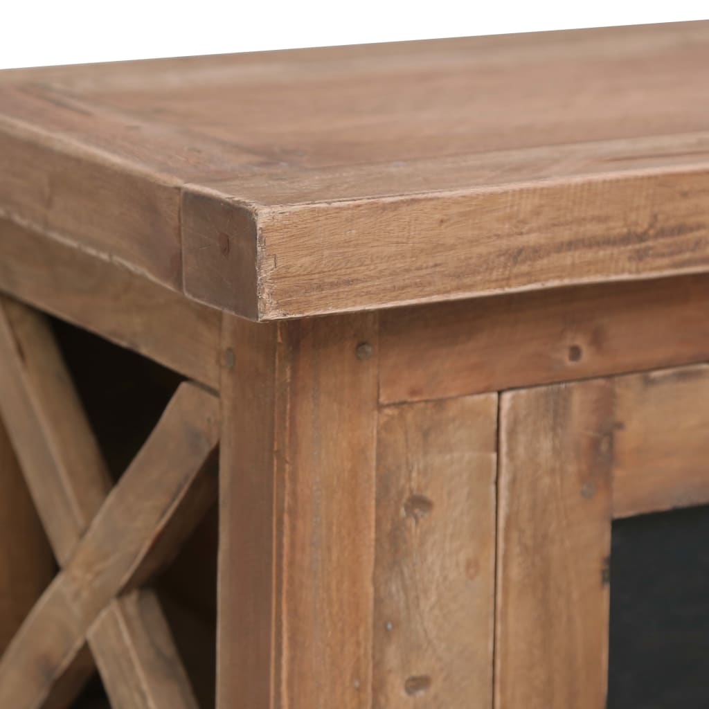 Tv Cabinet With 3 Drawers 120X30X40 Cm Solid Mahogany Wood