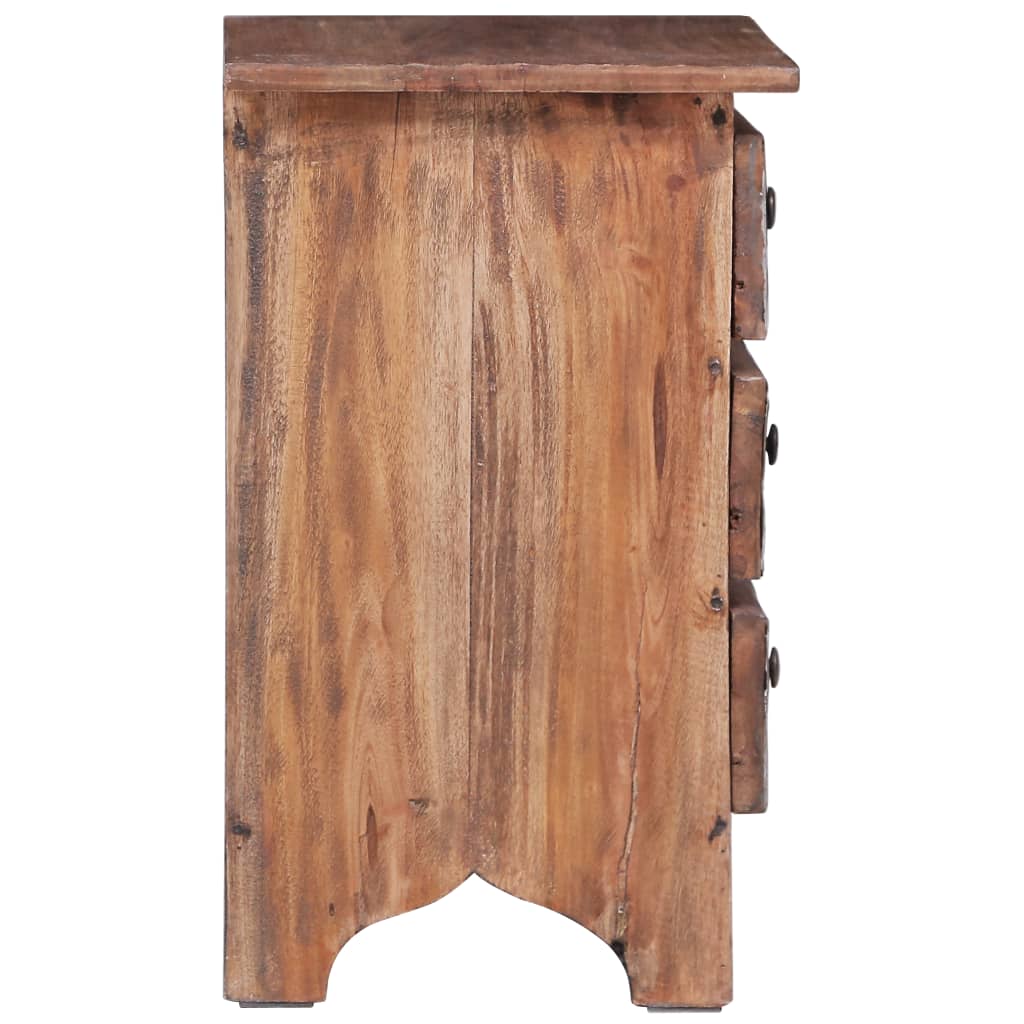 Bedside Cabinet 30X30X51 Cm Solid Mahogany Wood