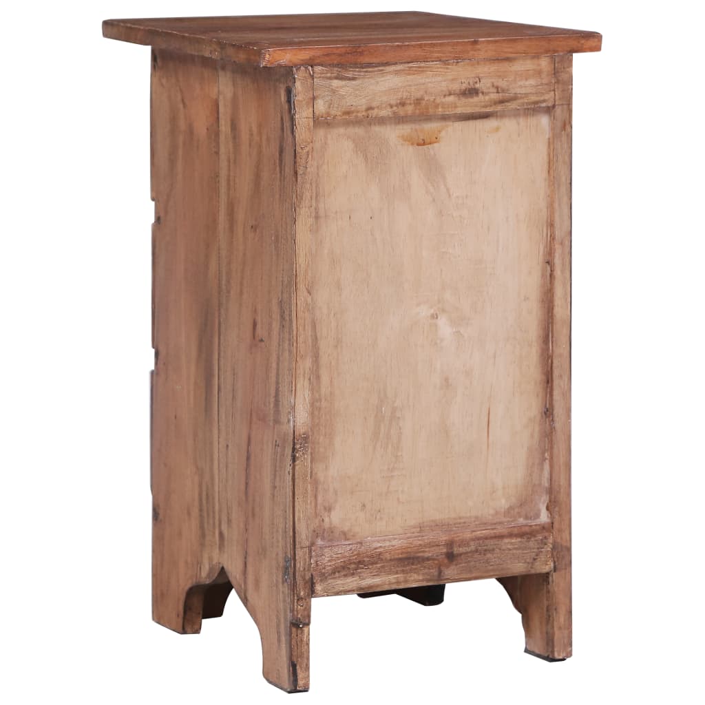 Bedside Cabinet 30X30X51 Cm Solid Mahogany Wood