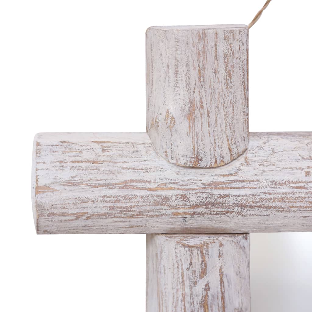 Log Mirror 70X70 Cm Solid Reclaimed Wood