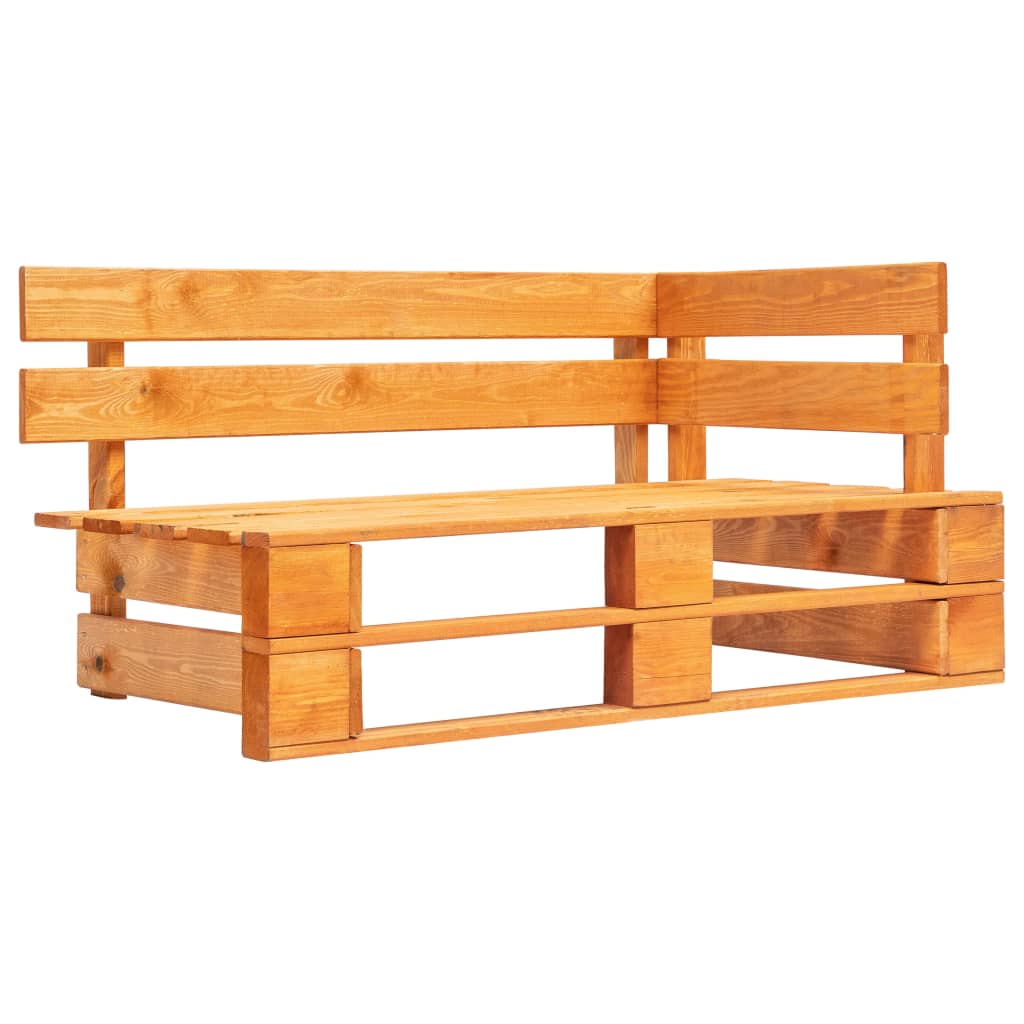 Garden Pallet Corner Bench Wood