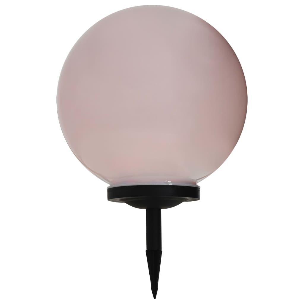 Outdoor Solar Lamps 2 Pcs Led Spherical Rgb