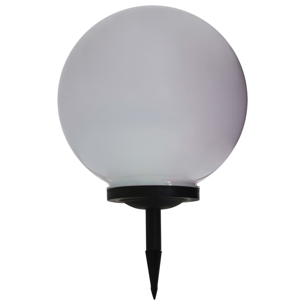 Outdoor Solar Lamps 2 Pcs Led Spherical Rgb
