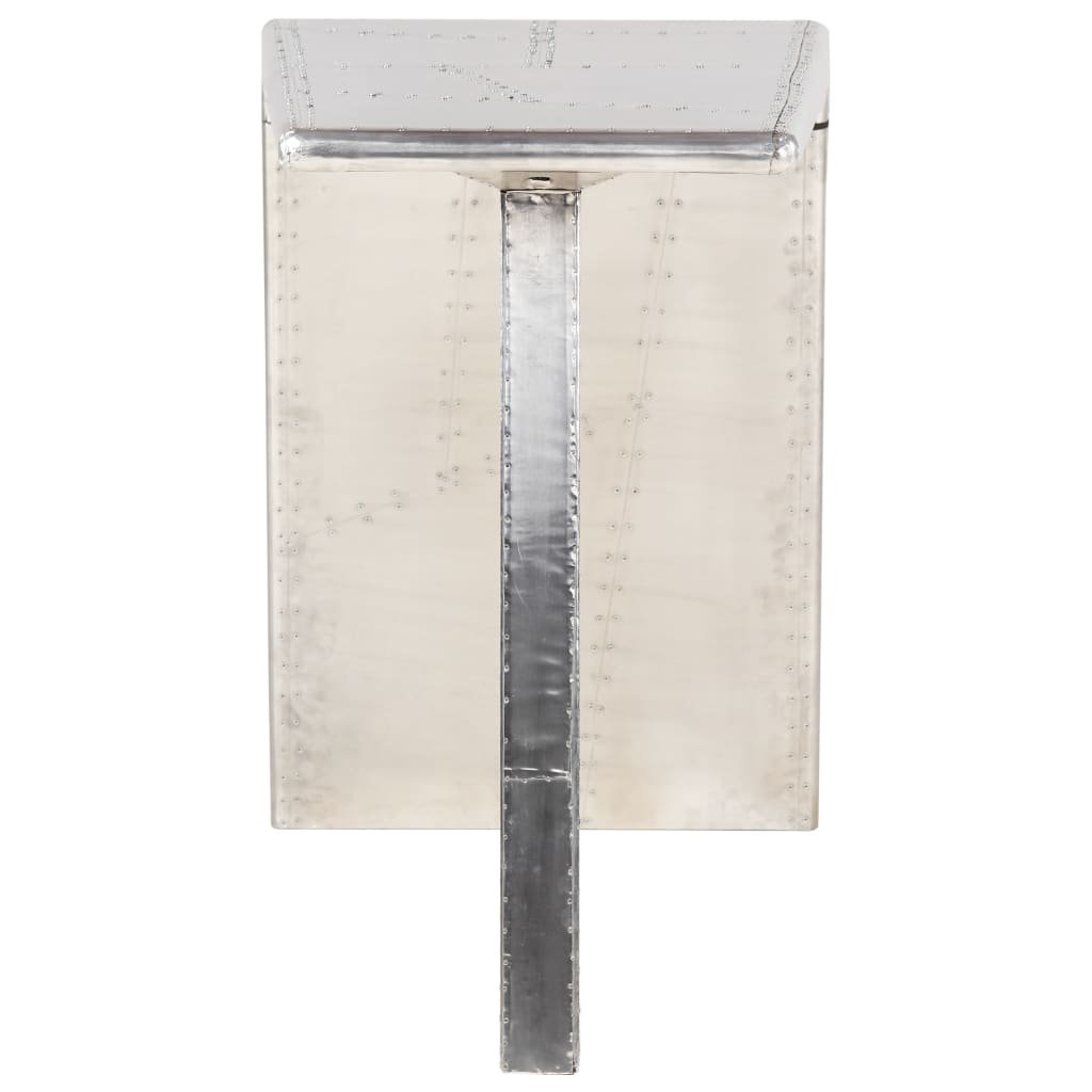Aviator Desk Silver 112X50X76 Cm Metal