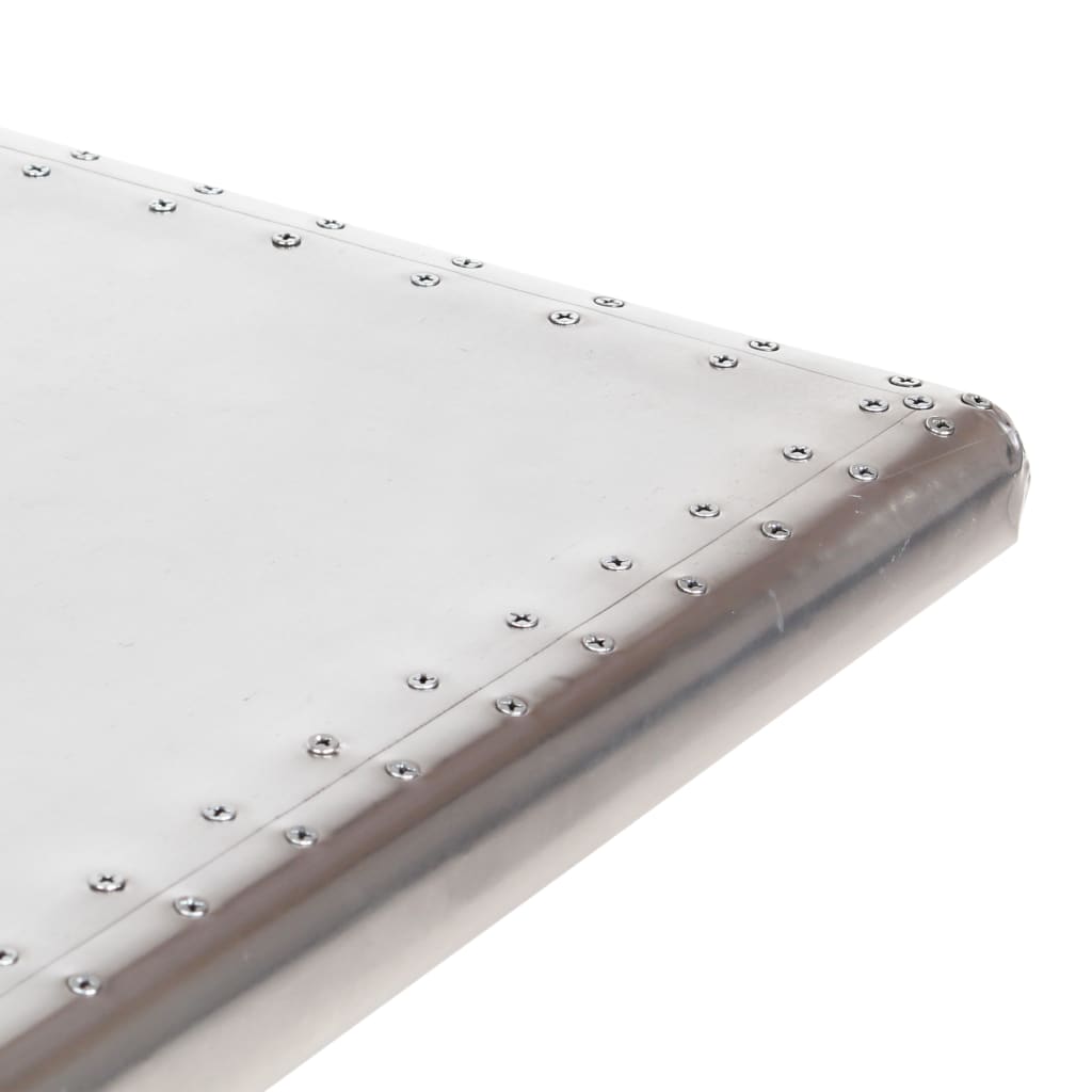 Aviator Desk Silver 112X50X76 Cm Metal