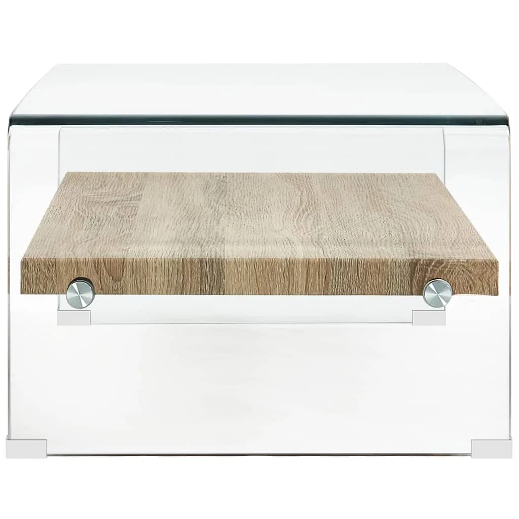 Coffee Table Clear Tempered Glass