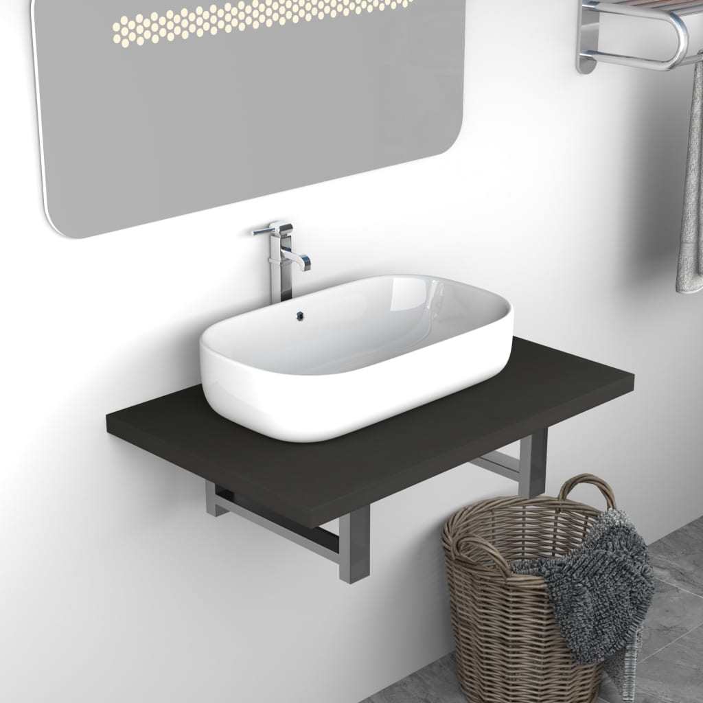 Bathroom Wall Shelf For Basin 60X40X16.3 Cm