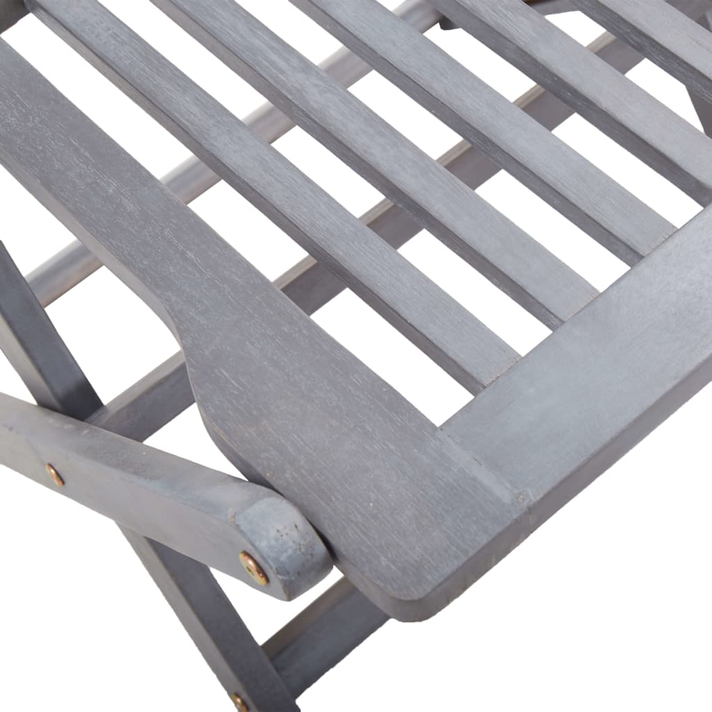 Folding Outdoor Chairs 2 Pcs Solid Acacia Wood