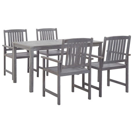 7 Piece Outdoor Dining Set Solid Acacia Wood