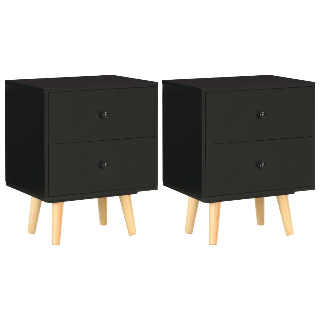 Bedside Cabinets 2 Pcs 40X30X50 Cm Solid Pinewood