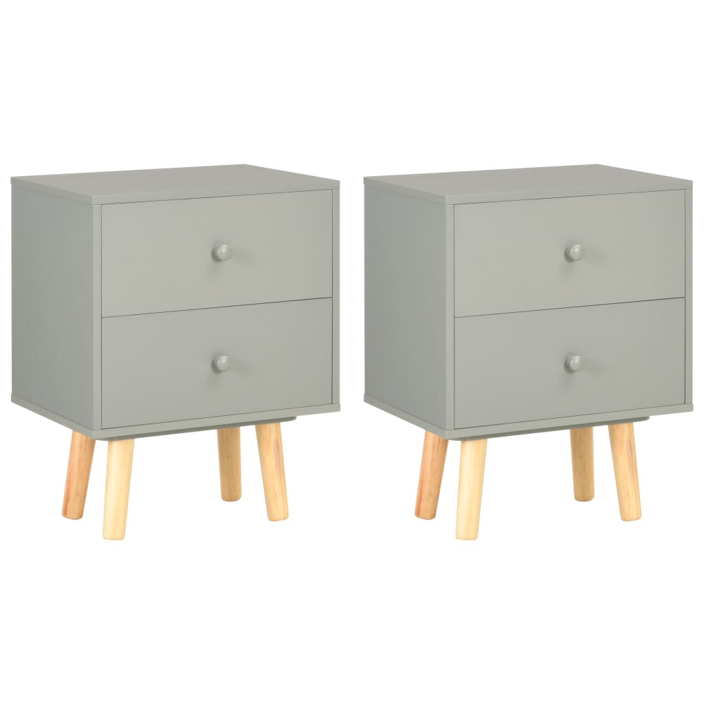 Bedside Cabinets 2 Pcs 40X30X50 Cm Solid Pinewood