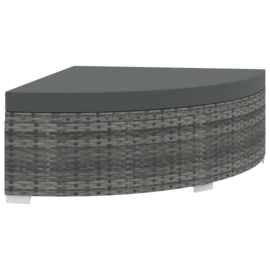 6 Piece Garden Lounge Set With Cushions Poly Rattan