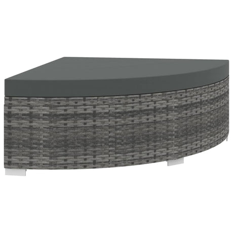 6 Piece Garden Lounge Set With Cushions Poly Rattan