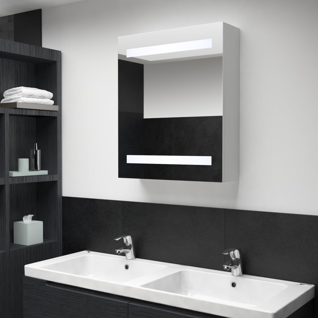 Led Bathroom Mirror Cabinet 50X13.5X60 Cm