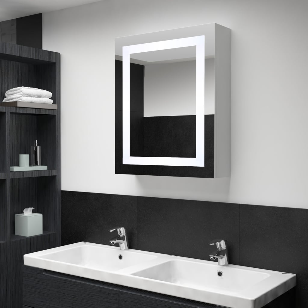 Led Bathroom Mirror Cabinet 50X13X70 Cm