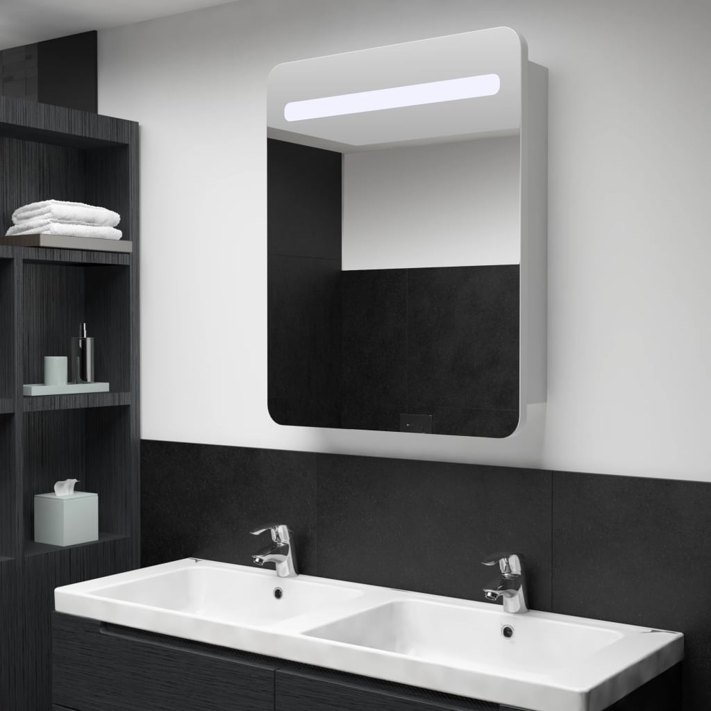 Led Bathroom Mirror Cabinet 60X11X80 Cm