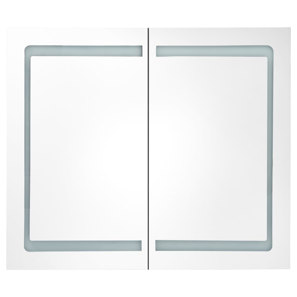 Led Bathroom Mirror Cabinet 80X12.2X68 Cm