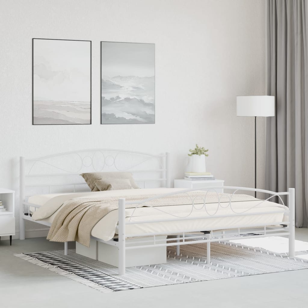 Bed Frame Without Mattress Steel Super King